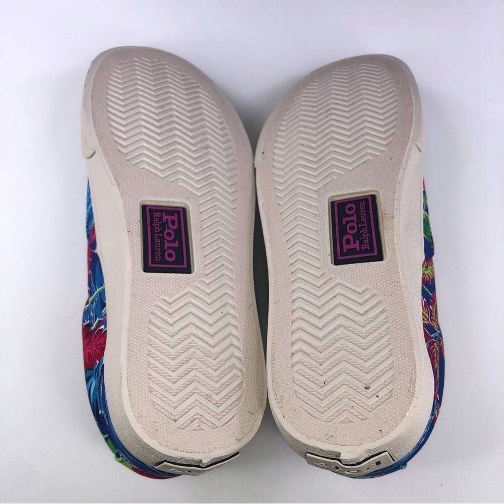 Polo Ralph Lauren Keaton Pony Floral Men's Canvas Low Top Shoes Sneakers - Picture 5 of 8
